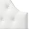 Baxton Studio Morris White Upholstered Button-Tufted Twin Size Headboard 125-6977 - alternate 4